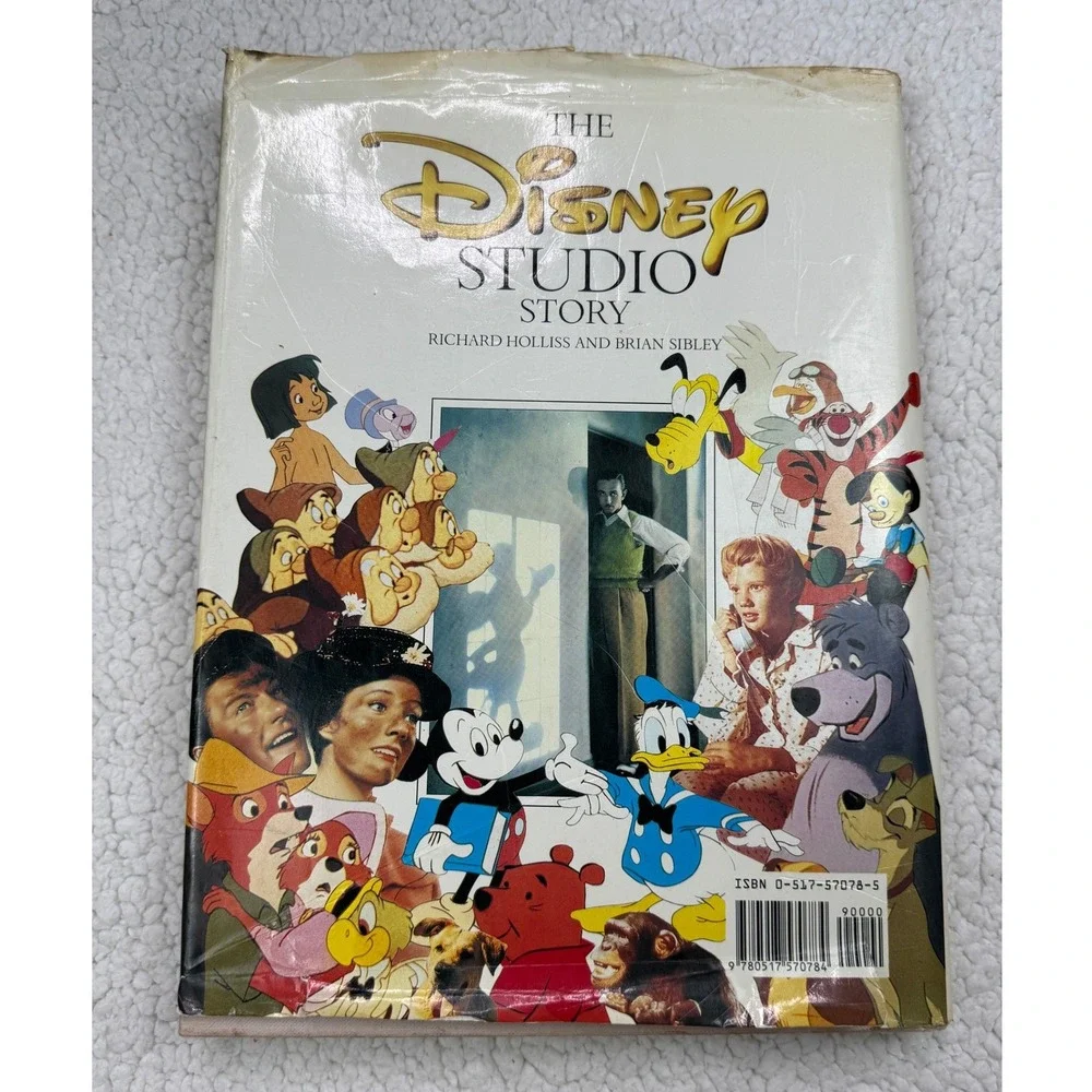 The‎ Disney Studio Story Hardcover Book Richard Holliss Brian Sibley 1988 ISBN